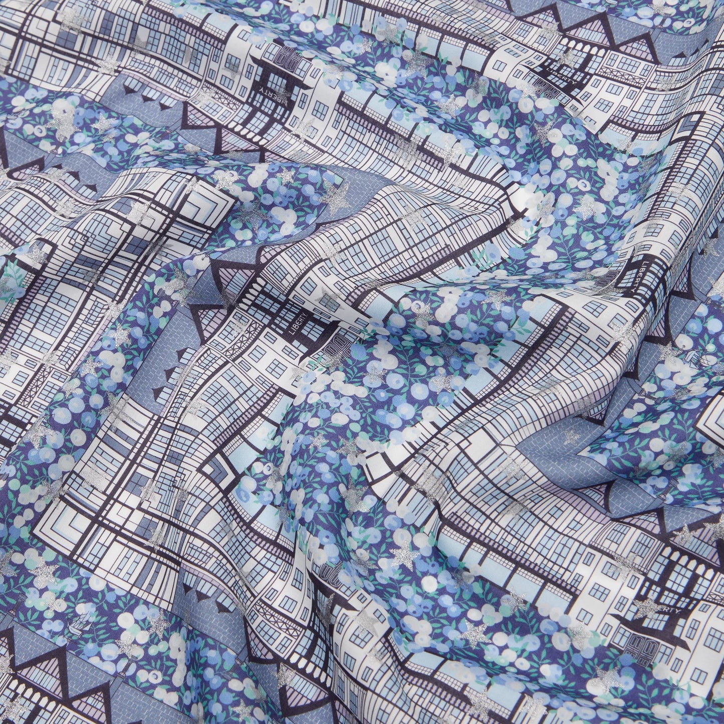 Liberty Fabrics Tudor Berry C Tana Lawn Cotton