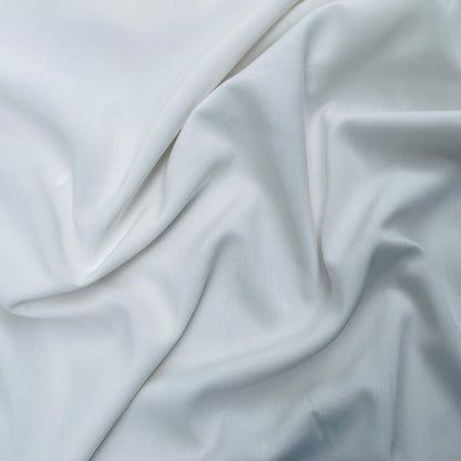 Quality Viscose Challis Dress Fabric - Plain - Ivory