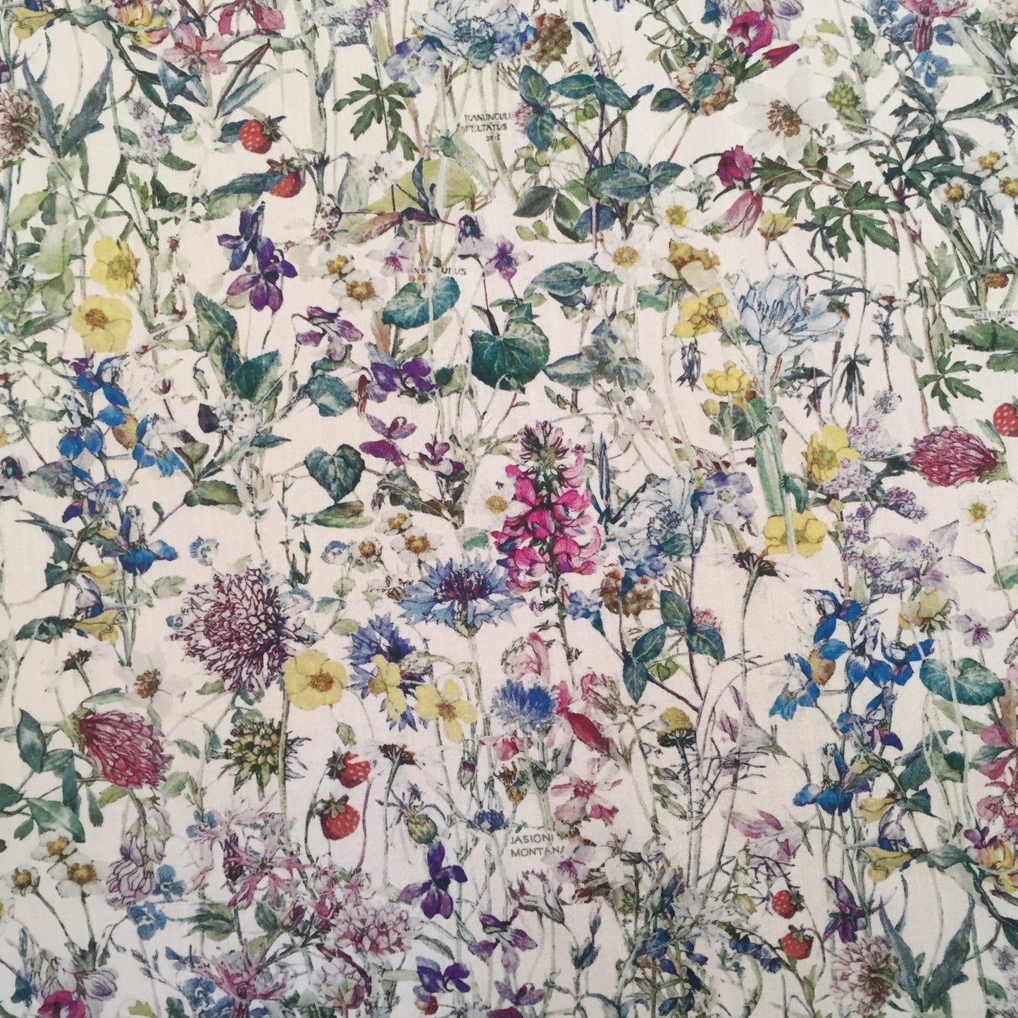 Liberty Fabrics Vilde blomster A Tana græsplæne bomuld