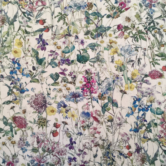 Liberty Fabrics Wilde bloemen Een Tana Gazon Katoen