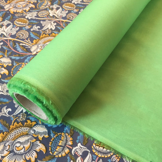 Liberty Fabrics Plain Tana Lawn Cotton Green